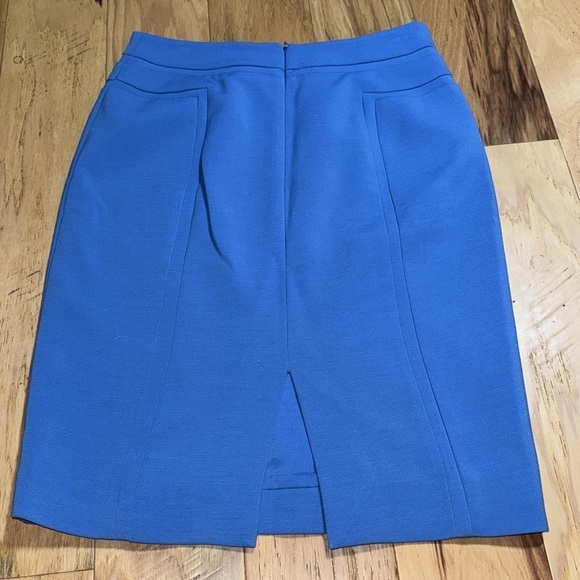White House Black Market Sz 4 blue pencil skirt - Picture 2 of 5